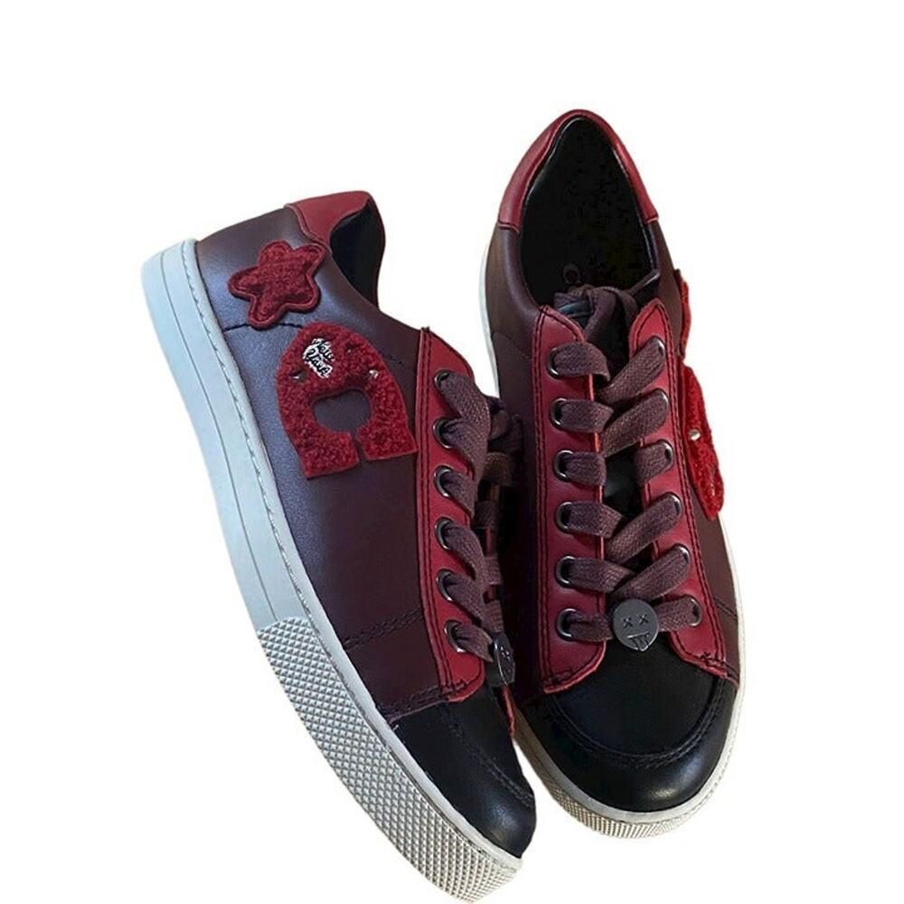 Coach Citysole Patchwork Red Star Patch Black Lea… - image 2